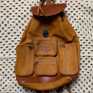Vintage RARE Henry Leather Goods large backpack